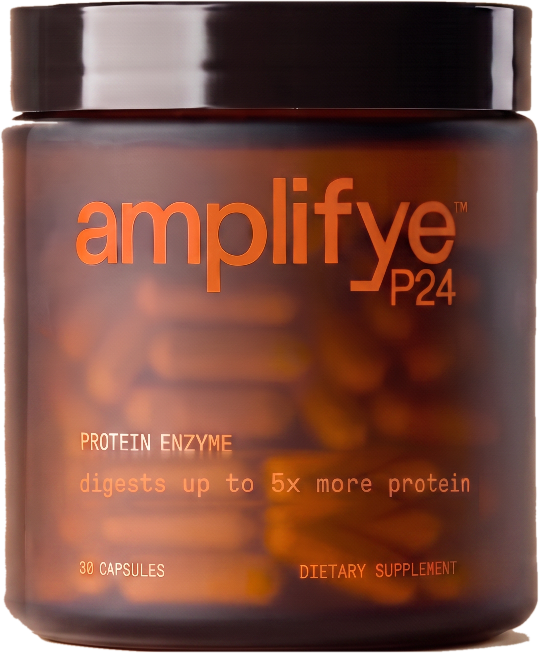 A jar of amplifye P24 protein enzyme